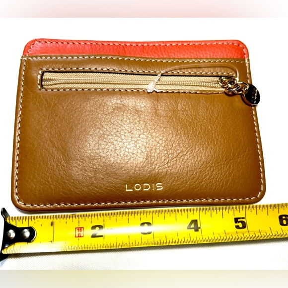 Leather genuine Wallet Card holder multicolor - Picture 6 of 7